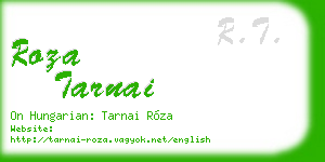 roza tarnai business card